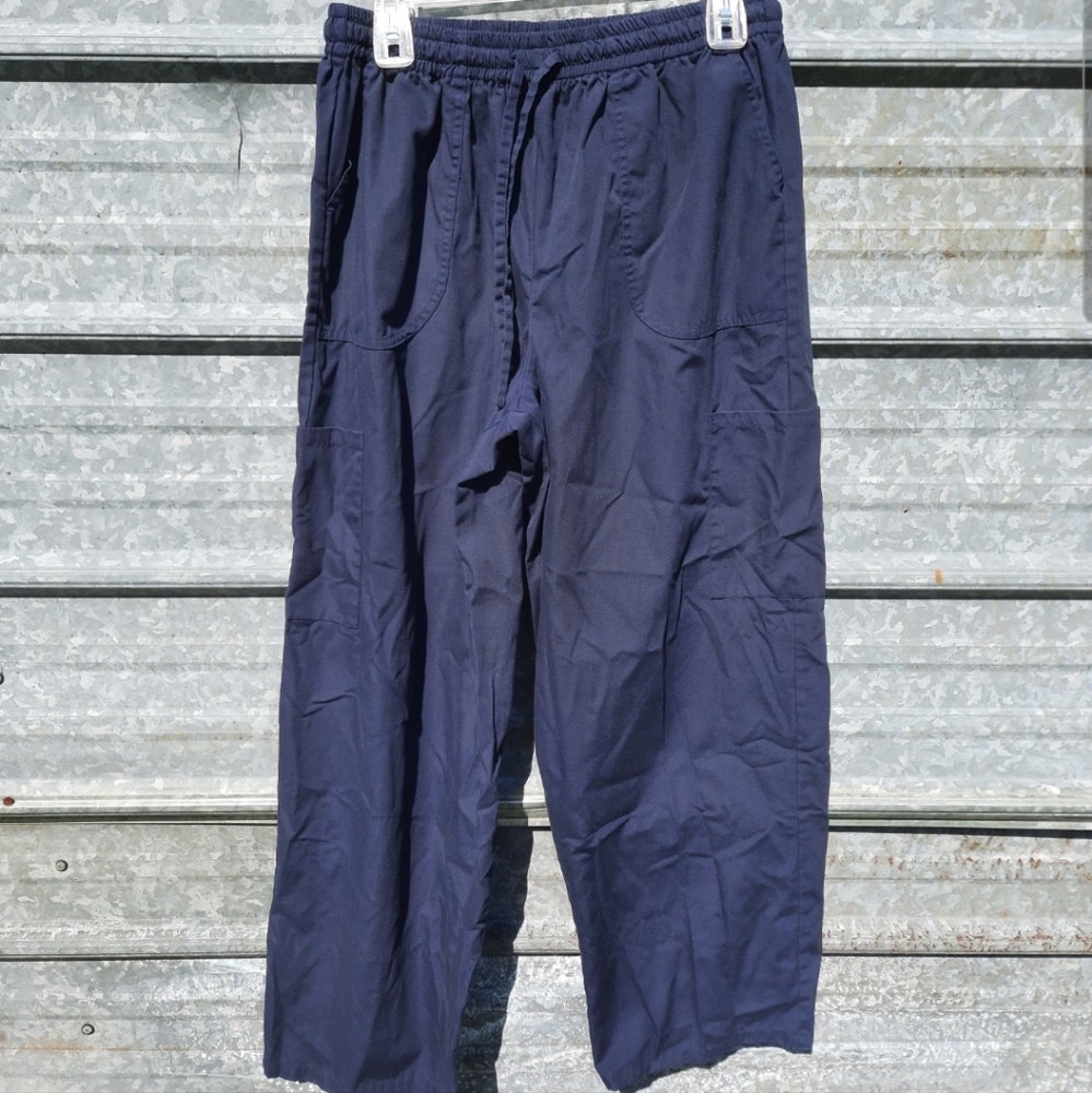 Blue Liberty Pocketed Scrub Pants - Picture 6 of 10